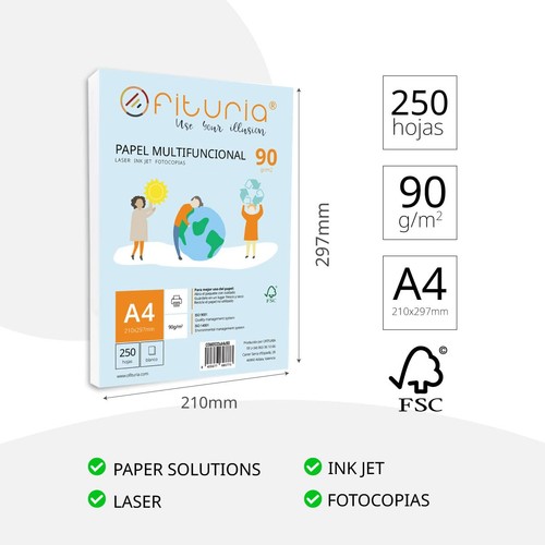 Druckerpapier 250 blatt din - blatt, a4