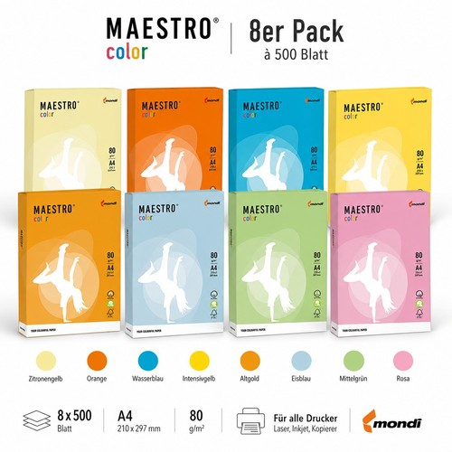 8er pack farbpapier - 8er,